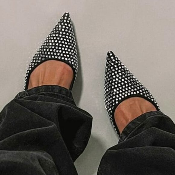 Na-Kd Shoes - NA-KD Sparkling Ballet Flats "NEW"